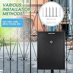 Yaocom Locking Mailbox with Key for Outdoor 16.2 x