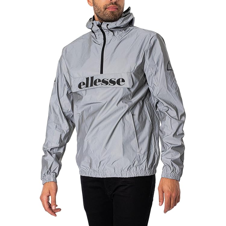 ellesse Men's Mont 2 Overhead Jacket, Black, X-Small at Amazon