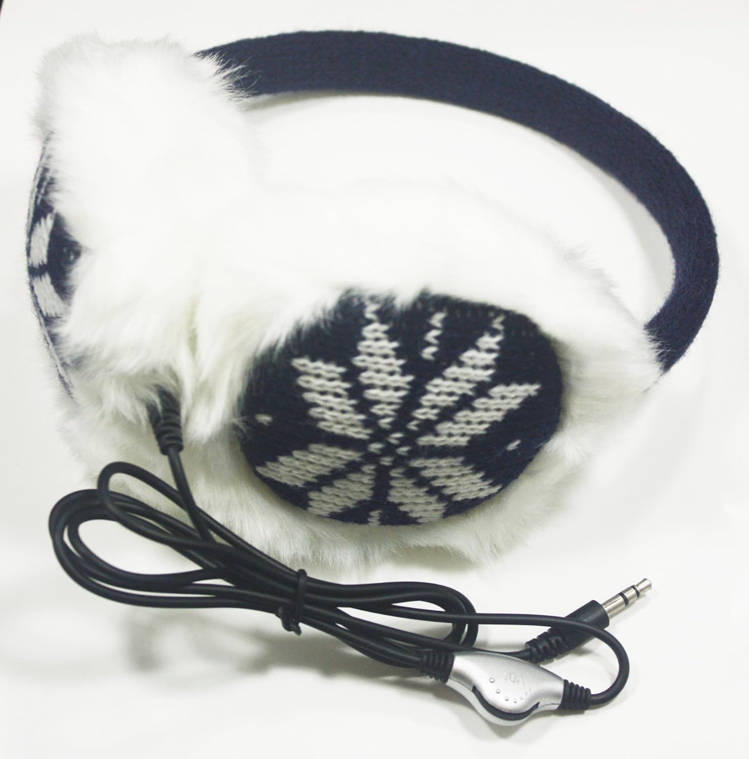 Purple Snow Flakes Headphone Ear Warmer Earmuffs at Amazon Women’s