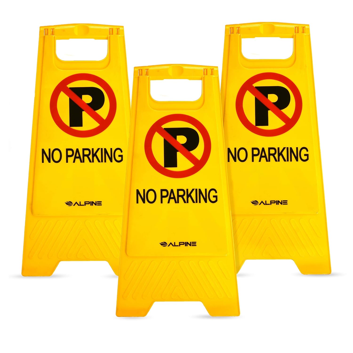 Alpine Industries Two Sided Fold Out No Parking Signs Pack Of 3