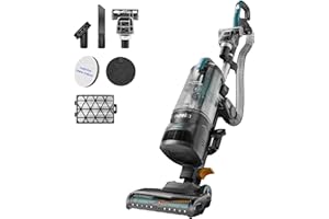 Eureka FlexReach Plus Bagless Upright Vacuum Cleaner for Home,Pet Vacuum for Carpet and Hard Floor, Lift-Up Vacuum with Flooring Type Sensor, HEPA Filter,Anti-Tangle, NEU652, Green