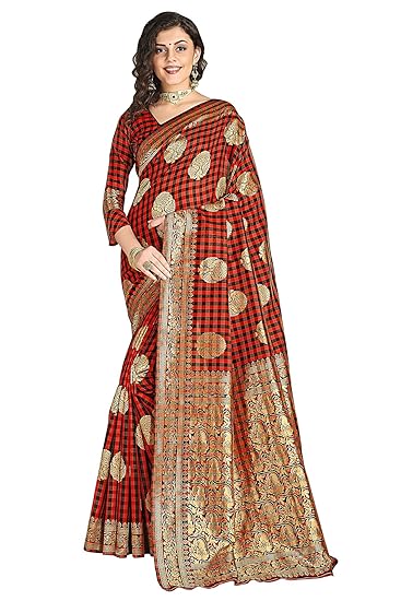 Women�s Silk Blend Banarasi Saree (Banarasi_Saree113)