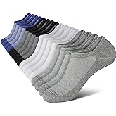 wernies No Show Socks Men, Low Cut Ankle Short Casual Non Slip Socks | Premium Cotton Fabric, Soft Breathable Invisible White Black Gray Socks Men