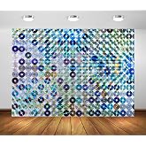 BELECO 7x5ft Fabric Music CD Backdrop Music Theme Party CDs and DVDs Disco Musical Background Rock and Roll Music Party Decorations Birthday Photoshoot Photo Booth Studio Props