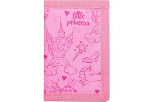 Leehoom Kids Wallet for Girls, RFID Trifold Canvas Outdoor Sports Wallet for Teen Kids,Women Festivals gifts,Birthday Gifts Wallet - Castle