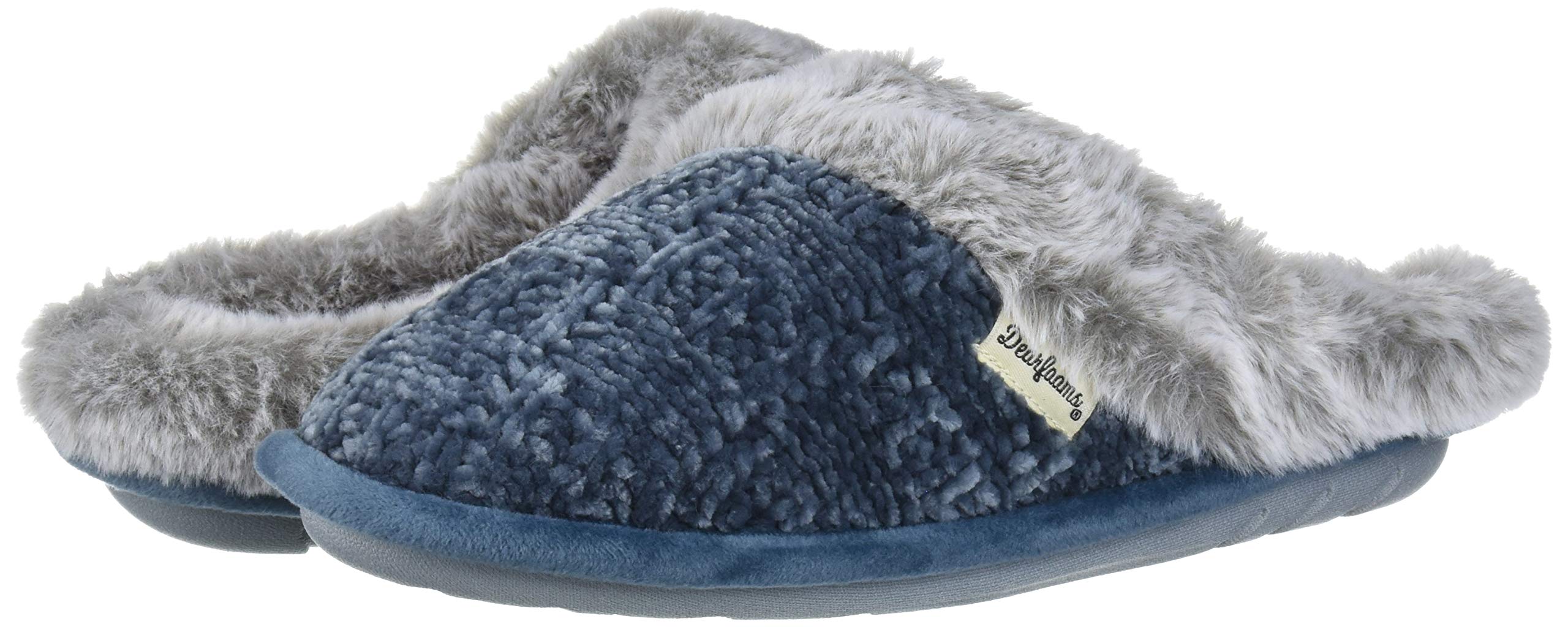 women's dearfoams chenille knit clog slippers