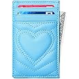 AUNER LEATHER Quilted Leather Card Holder Wallet with RFID Blocking - Gifts for Teenage Girls and Women