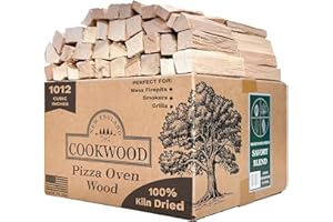 NEW ENGLAND COOKWOOD Savory Blend 5 Inch Universal Cooking Firewood - 14lbs. ~1000cuin Premium Kiln Dried Cooking Wood for Grills, Smokers and Ooni, Solo, Bertello Pizza Ovens (Savory Hardwood Blend)