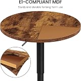 Yaheetech Round Bar Table Adjustable 69.5-91 cm Rustic Brown view 8