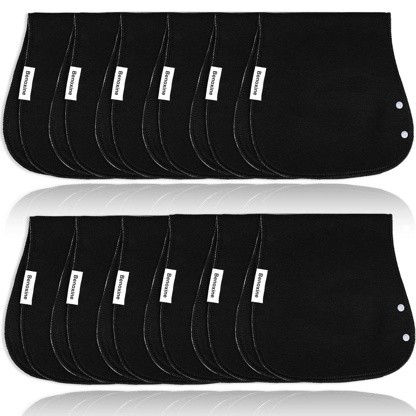 Photo 1 of Baby Burp Cloths & Baby Bibs 2-in-1 Design Large Size 3 Layers Thicken Cotton Super Absorbent and Soft Baby Spit Up Burping Rags Baby Burp Cloth Set for Boys and Girls Solid 12 Pack