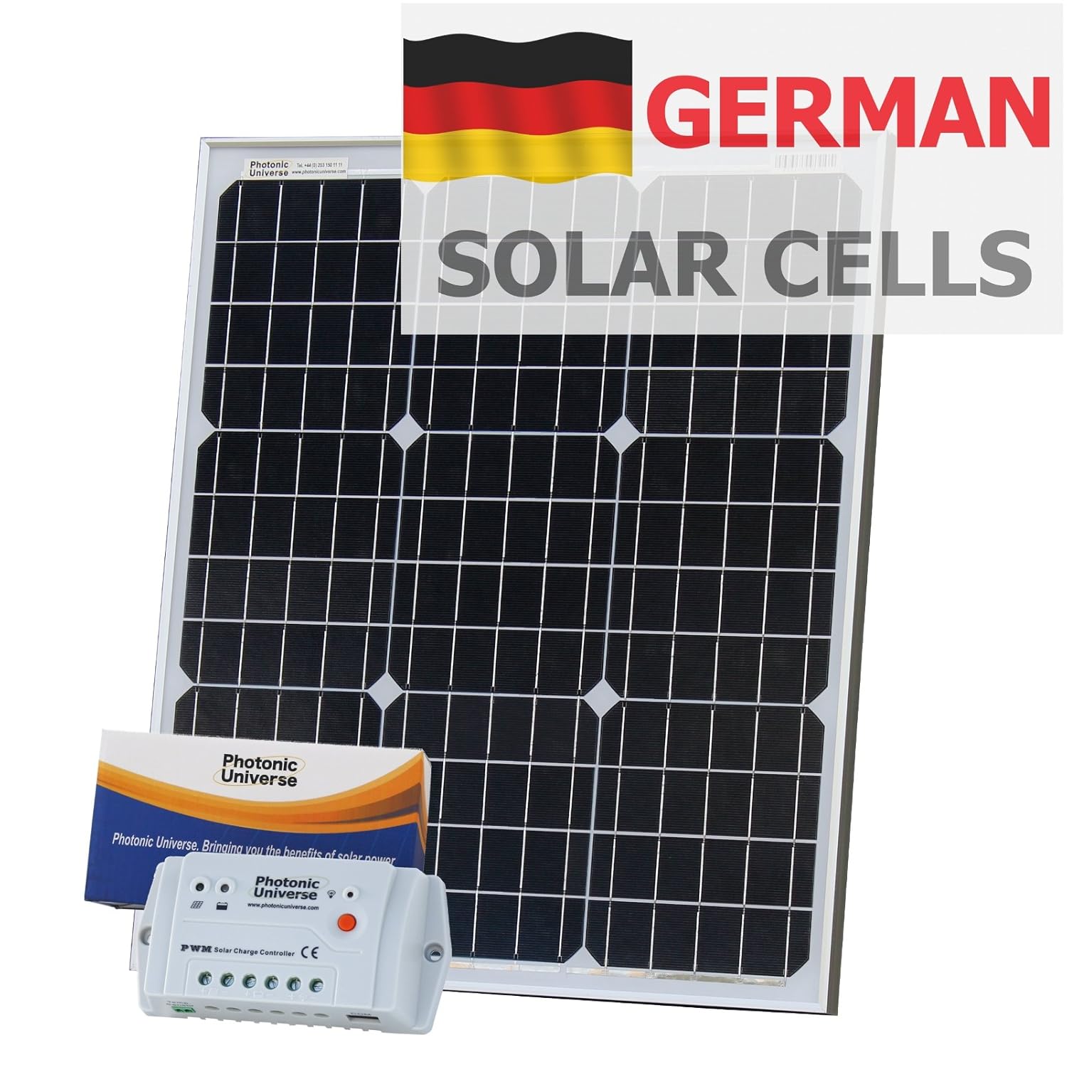 50 W 12 V Photonic Universe kit de carga solar fabricado en alemán ...
