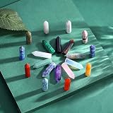 XIANNVXI 20 Pcs Healing Crystals Set Pointed Wands Assorted Stones, Gift Box view 3