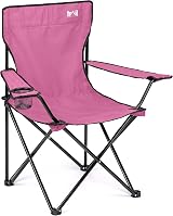 Trail Outdoor Leisure Trail Folding Camping Chair Pink 100kg Capacity