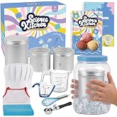 Aizweb Ice Cream Maker for Kids-Science Kits to Make Your Own Ice Cream | STEM Educational Food Science Experiments,Birthday Gifts for Boys&amp;Girls Ages 5&ndash;14 | Includes Visual Recipes,Scoop,Cans&amp;Whisks