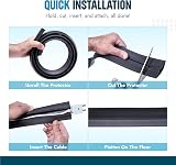 XPERTOOLS Outdoor Cable Protector 1.8M PVC Black Floor Cable Cover Bendable view 4