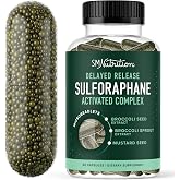 50MG Sulforaphane Supplement from Broccoli Sprouts, Doctor-Formulated | NRF2 Activation, Cellular Health &amp; Immune Support, Glucoraphanin &amp; Myrosinase, Third-Party Tested, 60 Broccoli Seed Beadlets