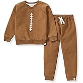 Burt's Bees Baby Boys Shirt and Pant Set, Long Sleeve Top & Bottom Outfit Bundle, 100% Organic Cotton
