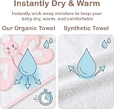 Mother's Choice Organic Cotton Baby Poncho with Hood 84x84 cm 3D Butterfly view 9