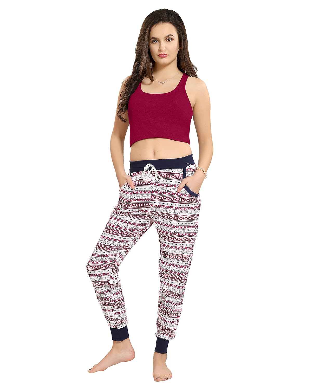 av2 women cotton printed pyjama