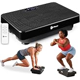 Lifepro VibraNano Mini Vibration Plate Exercise Machine with 120 Speeds | Ultra-Compact Design, Super Quiet Oscillation, 5 Presets, Remote &mdash; Vibration Plate for Lymphatic Drainage, Full Body Workout