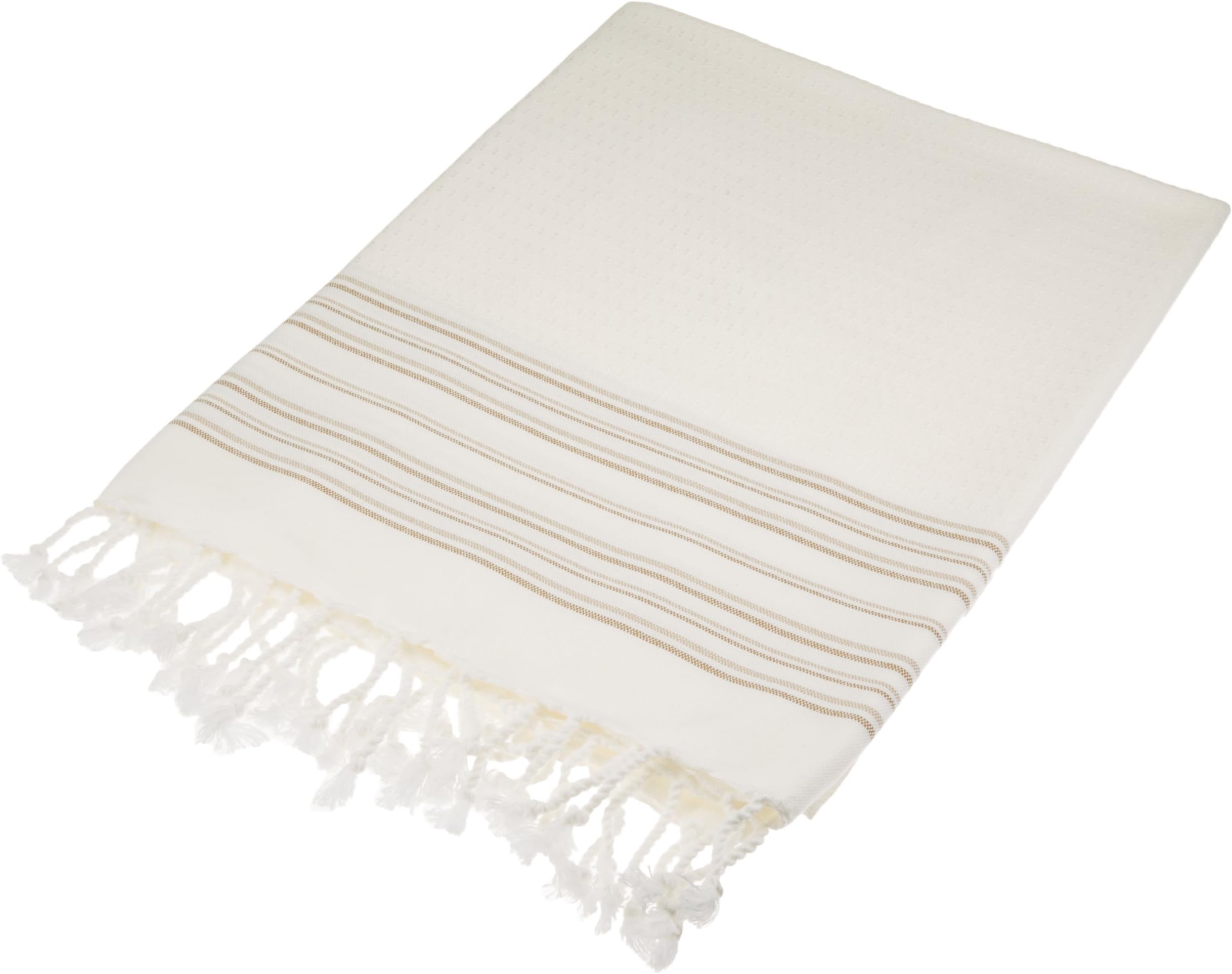 Luxury Bath Cotton Bamboo Towels Beach Pestemals Cotton Bamboo 39x71 Brown