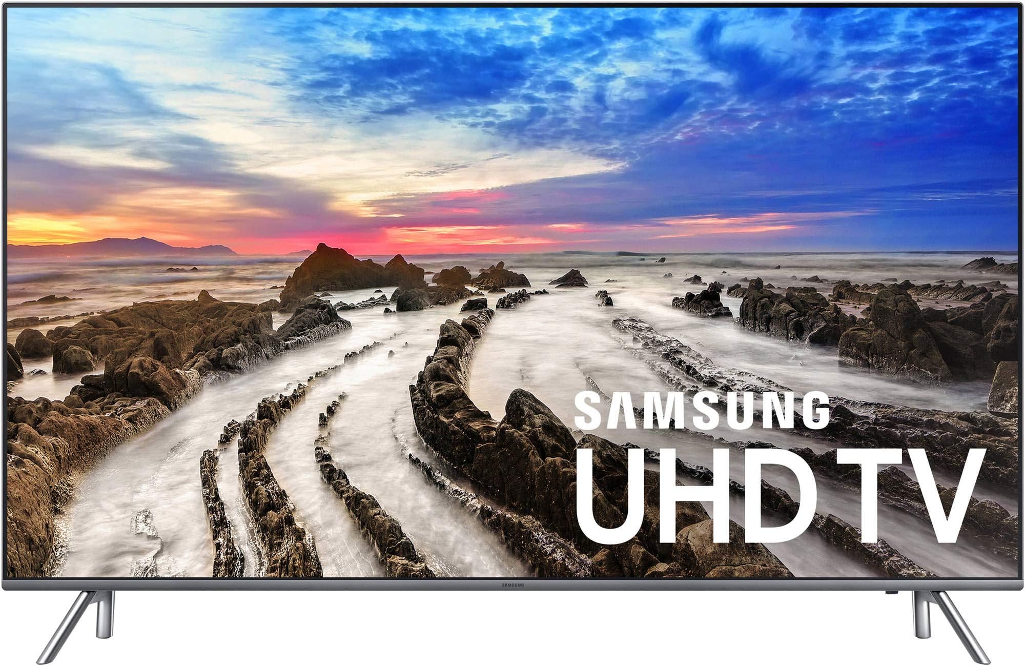 Samsung UN65MU800DFXZA 4K Ultra HD Smart LED TV, Black, 65" (Renewed)