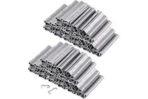 Tanstic 3000Pcs M Nails M Clips Professional Upholstery Hog Rings M Staples for Type M Hog Nail Ring Pliers Assortment Kit Fence Fastening