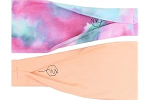 Maven Thread, Workout Headbands for Women, Wide Headbands for Women, Sports Running Headband for Exercise, Gym Hairband Athletic Workouts and Yoga 4" Thick Non Slip Sweatbands for Women 2Pack