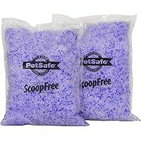 PetSafe ScoopFree Premium Crystal Non-Clumping Cat Litter - Fresh, Low-Tracking Odor Control - 2-Pack Refills, 4.5 lb…