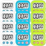 ZILLEEN 12 Pack Kitchen Timers for Cooking Digital
