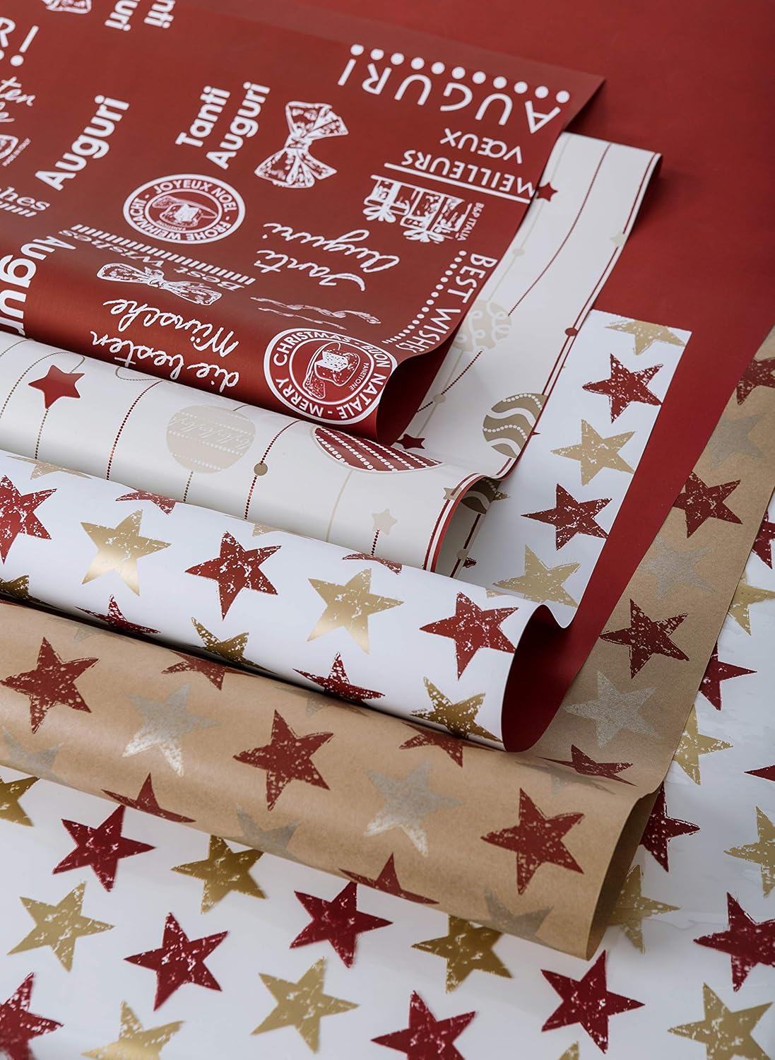 10 Fogli Carta Da Regalo Trasparente Cellophane 70x100 Cm Con Fiocchi - Per Bomboniere E Cesti