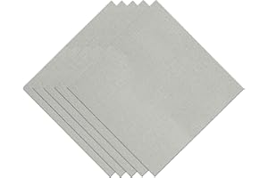 SEWCRANE Pre-Cut 22CT White Hardanger Fabric Cross Stitch Sampler Pack, 5 Pieces, 11.8x11.8 inch Each