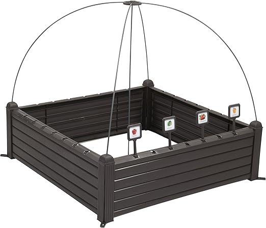 Keter - Mini huerto en casa Raised Garden Ben con marcadores ...