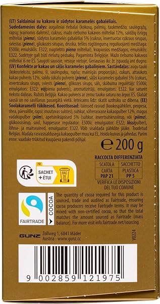 MAITRE TRUFFOUT, SALTED CARAMEL FLAVOR FANCY COCOA DUSTED TRUFFLES, 7.05OZ/200G, BELGIAN CHOCOLATE