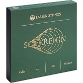 Larsen Sovereign Cello Strings &ndash; Professional Set &ndash; Medium Tension Cello Strings for Power, Projection and Complete Control