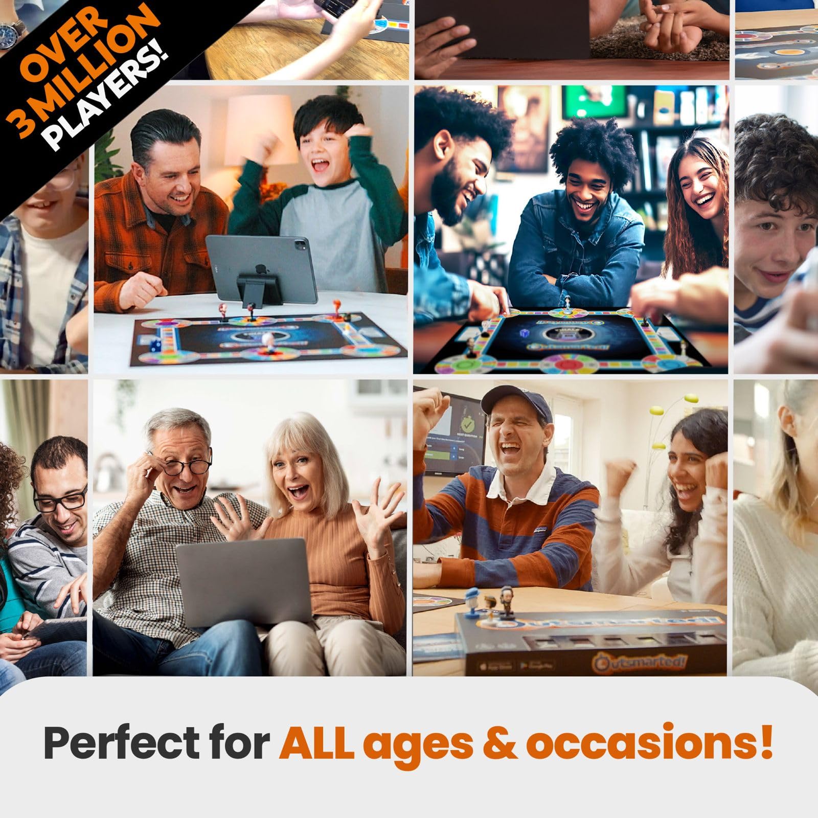 Outsmarted - The App-Connected TV Quiz-Show Board Game | Kids, Teens & Adults | Next-Level Game Night for Family & Friends | 2–24 Players | Age 8+ | 10,000+ Questions | 2026 Edition