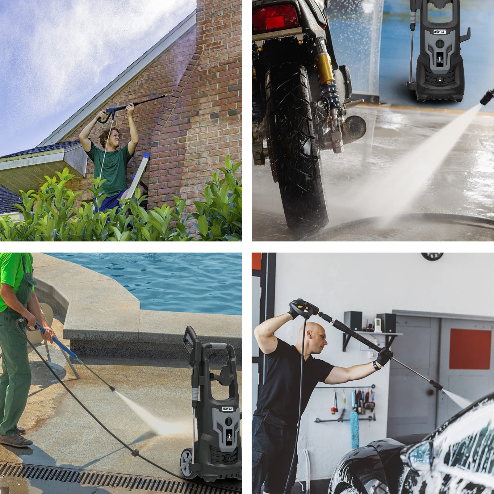 Mua A-ITECH Electric Pressure Washer 1600 PSI High Power Washer 1.2 GPM ...