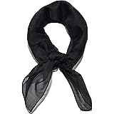 Sidecca Retro Classic Chiffon Square Neck Head Scarf