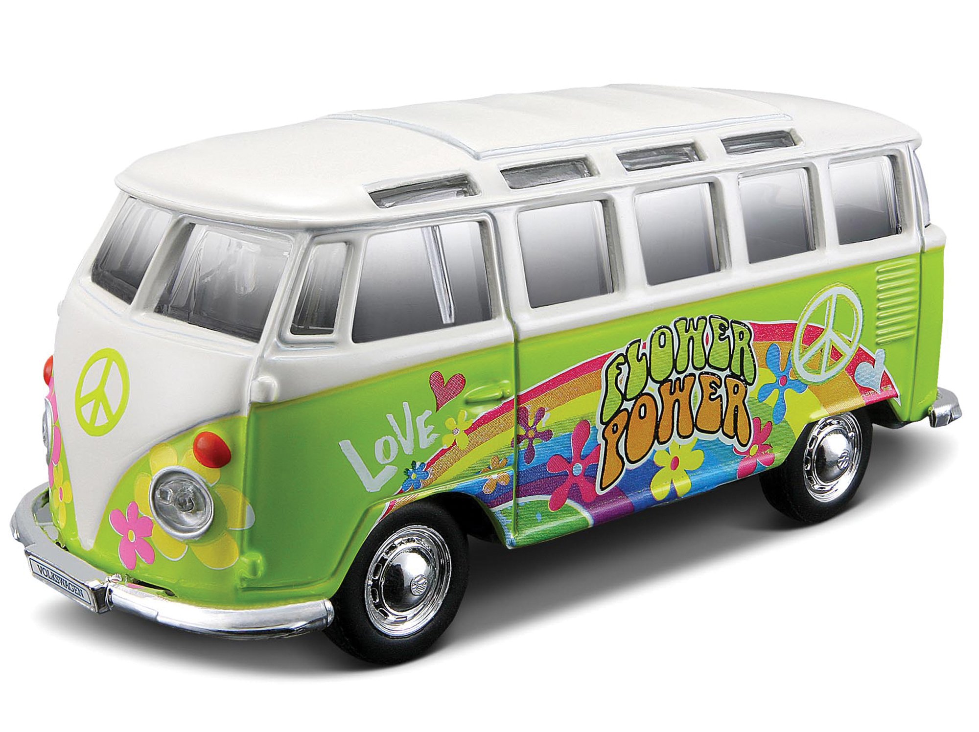 Tobar 1:25 Scale Hippie Line Volkswagen Samba Van (Colours May Vary)