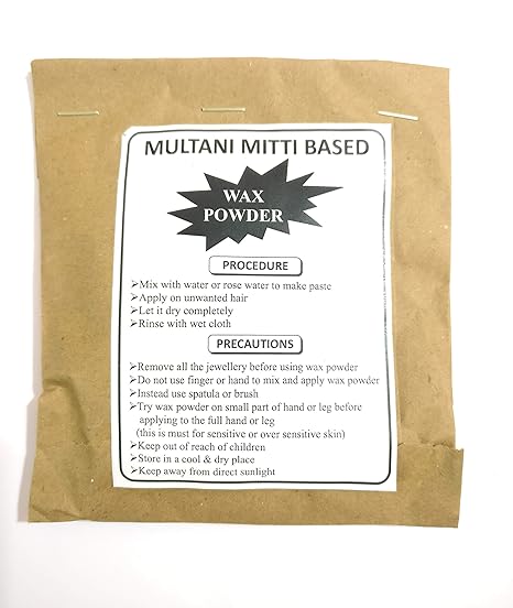 Multani Mitti Based Herbal Wax Powder For Hair Removal 100gms