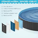 Yaheetech PVC Foldable Pet Pool 120x30cm Black Indoor Outdoor Large Bathing Tub view 4