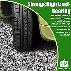 4" Thick Gravel Ground Grid 6.5ft x 33ft - Geo Grid