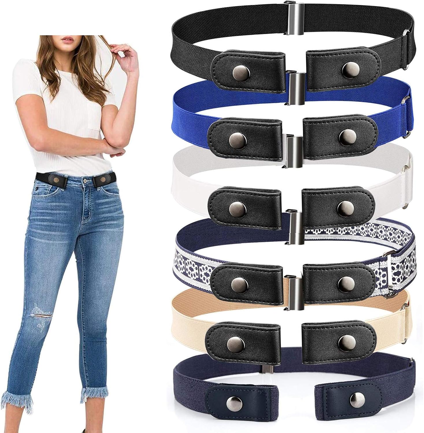 amazon buckleless belt
