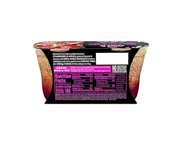 DEL MONTE FRUIT AND OATS, STRAWBERRY APPLE, 7 OZ