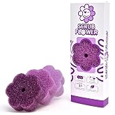 Dr.WOW Scrub Flower Sponges, Temperature Sensitive, Non-Scratch, 3 Count | Firm when cold and soft when warm, these odor-resistant scrubbers clean dishes, kitchen surfaces and more.
