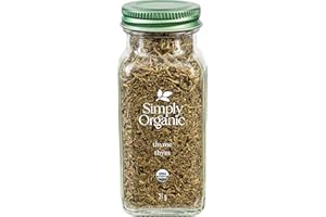Simply Organic Thyme Leaf, Certified Organic - 31g Glass Bottle - Thymus vulgaris L.