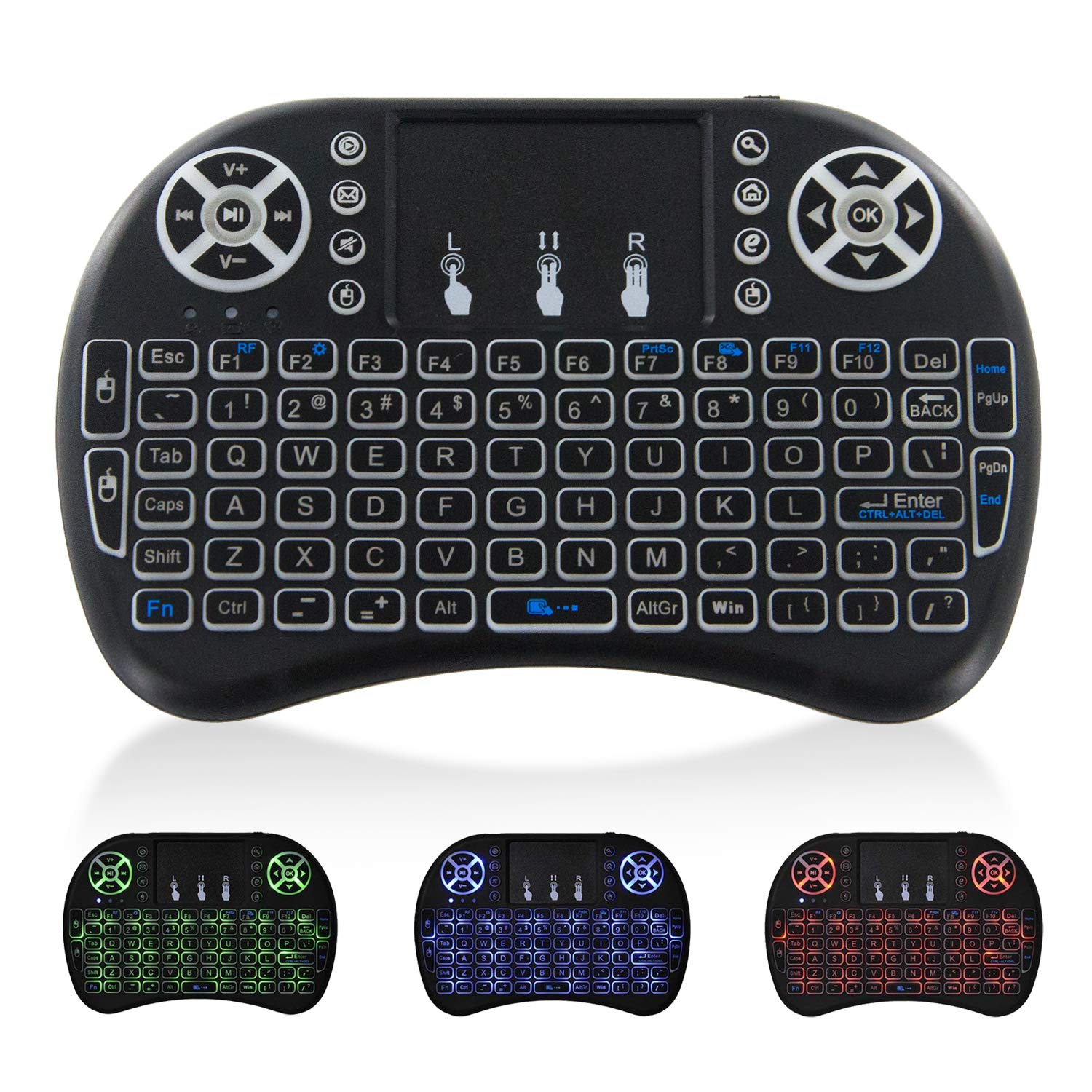 Mini Wireless Keyboard with TouchPad Portable Backlit