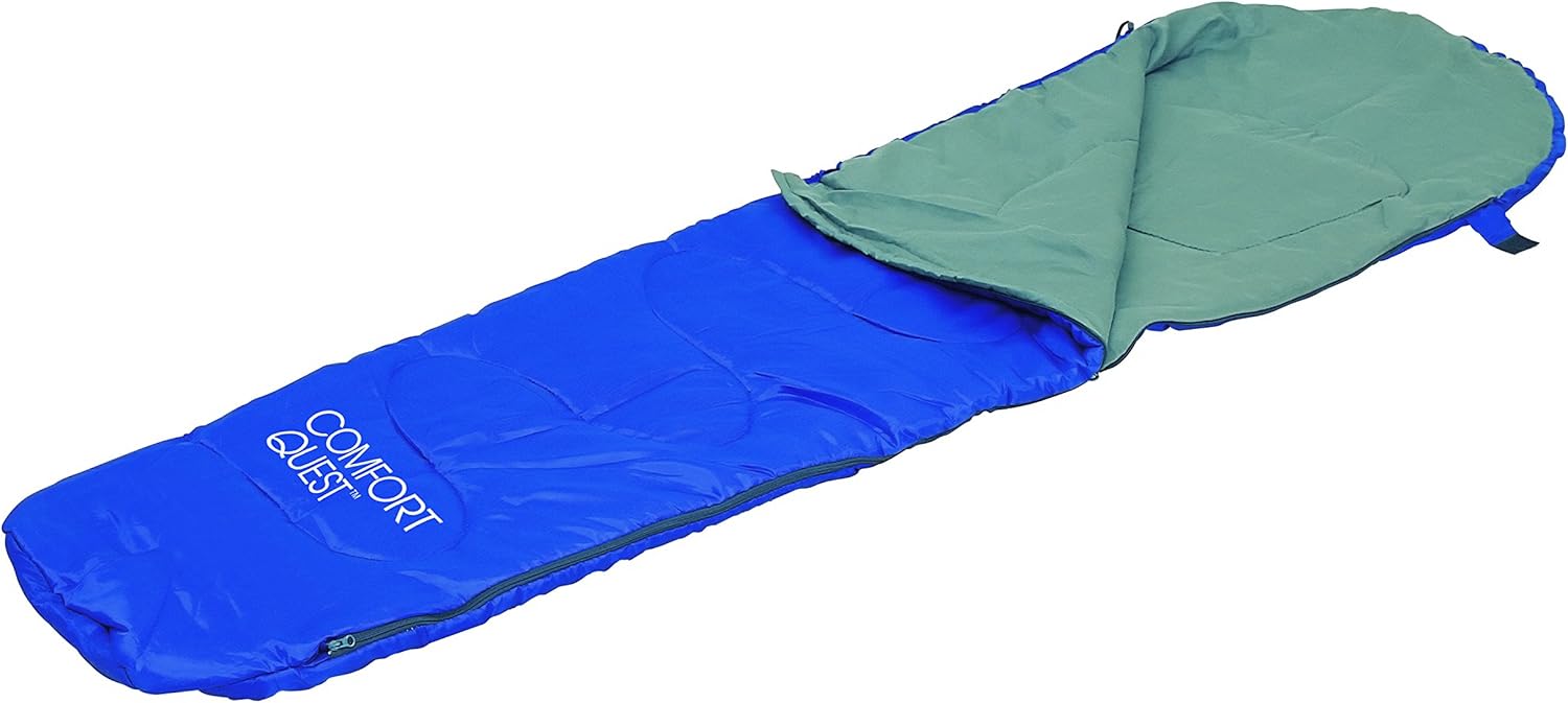 Bestway Comfort Quest Single Adult Sleeping Bag Mummy Style Blue Grey Bestway Comfort Quest Single Adult Sleeping Bag Mummy Style Blue Grey