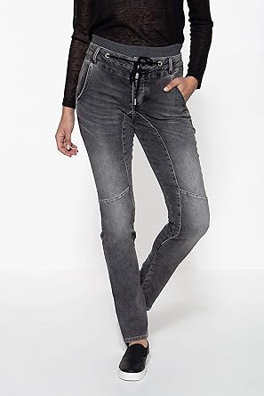 Att Jeans Pantalones Vaqueros Para Mujer Boy Fit Con Punos