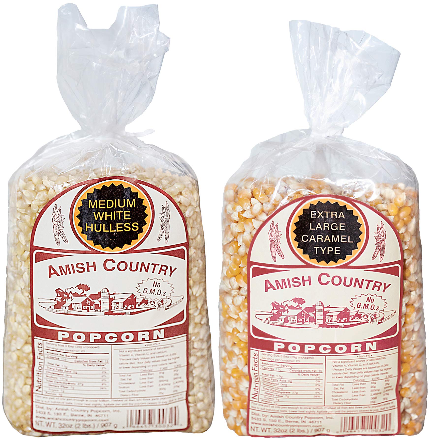 Amish Country Popcorn (16 Ounce) Peanut Oil with Recipe